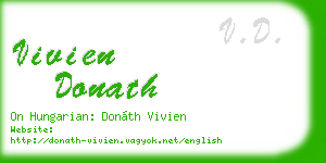 vivien donath business card